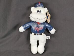 Vintage 1990s Nanco Minnesota Twins Plush Bear MLB Genuine Merchandise Tagged